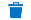 An icon representing a blue bin.